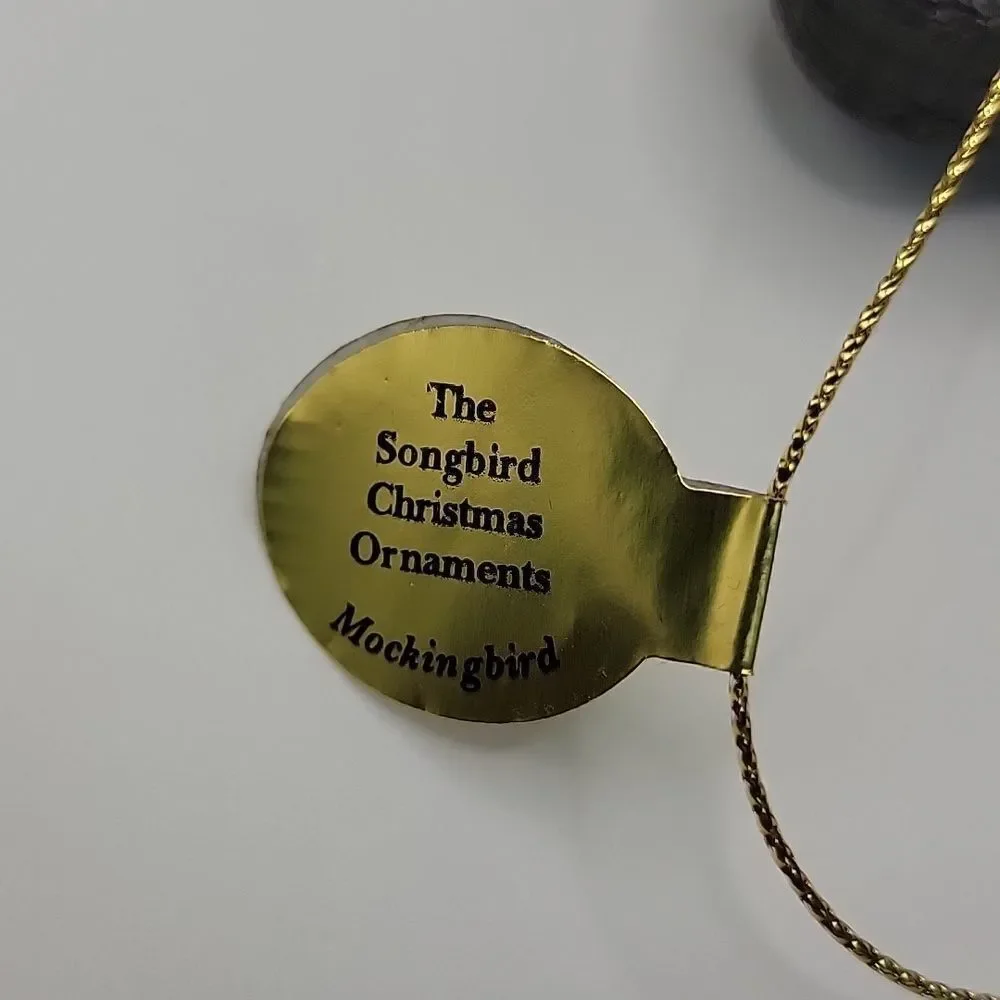 Danbury Mint Christmas Songbird Ornament Mockingbird Retired